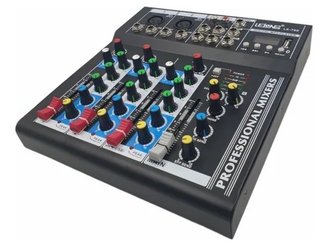 Mesa de som bivolt 4 canais com bluetooth USB - Foto 5