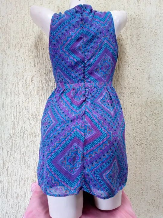 Vestido estampado - estilo vintage - Foto 4