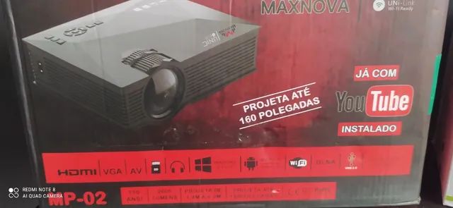 Projetor Maxnova Mp-02 / 2600 Lúmens /ate 160/resolução 1920x1080 full HD Plg/ - Foto 4