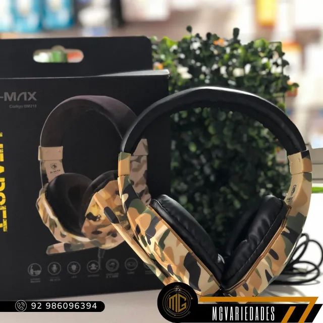 Fone Gamer Camuflado Com Led - Foto 2