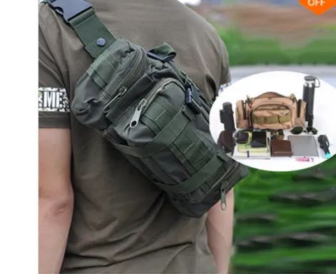 Pochete / Tático / Militar, sistema Molle p/ adaptar na mochila / Colete, usar no Ombro ou - Foto 2