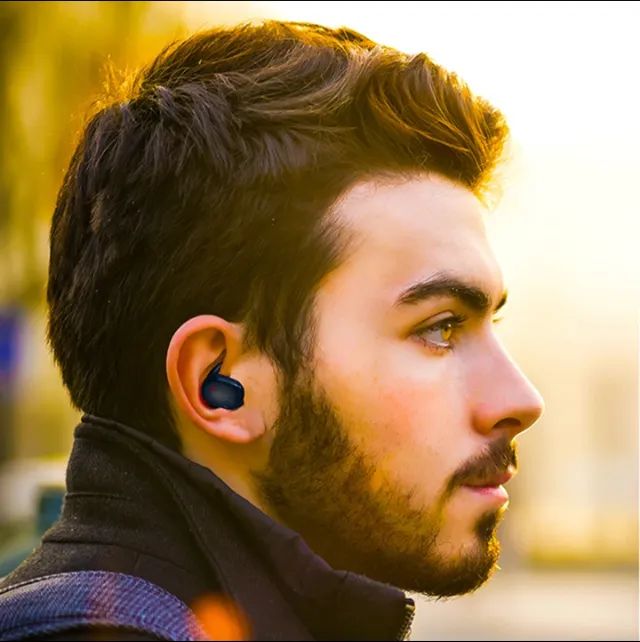 Fone de ouvido bluetooth y30 | formato anatômico com fixador  - Foto 3