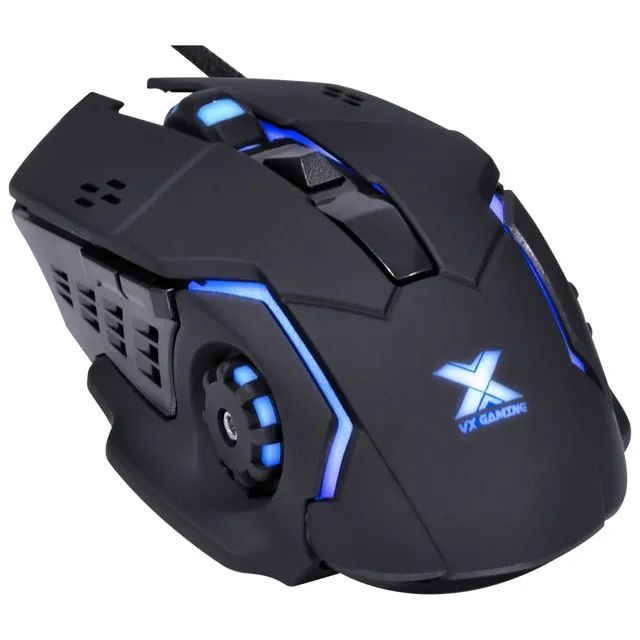 Mouse Gamer Galatica 2400 Dpi Led Azul Cabo Usb 1,8m - Foto 4