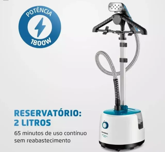 Passadeira A Vapor Vip Care Vp-07 2l 1800w Branco E Azul Mondial 110v