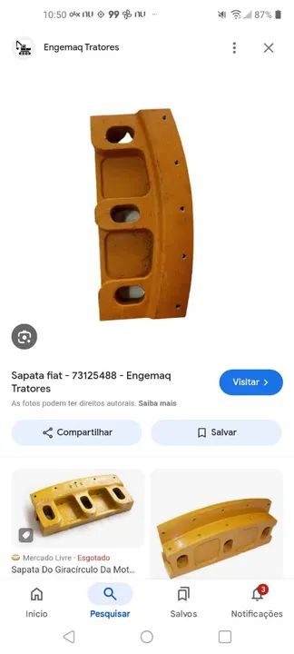 Temos sapata Fiat case new holland