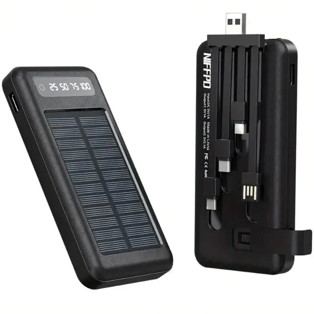 CARREGADOR PORTATIL SOLAR 10000MA MAX0539