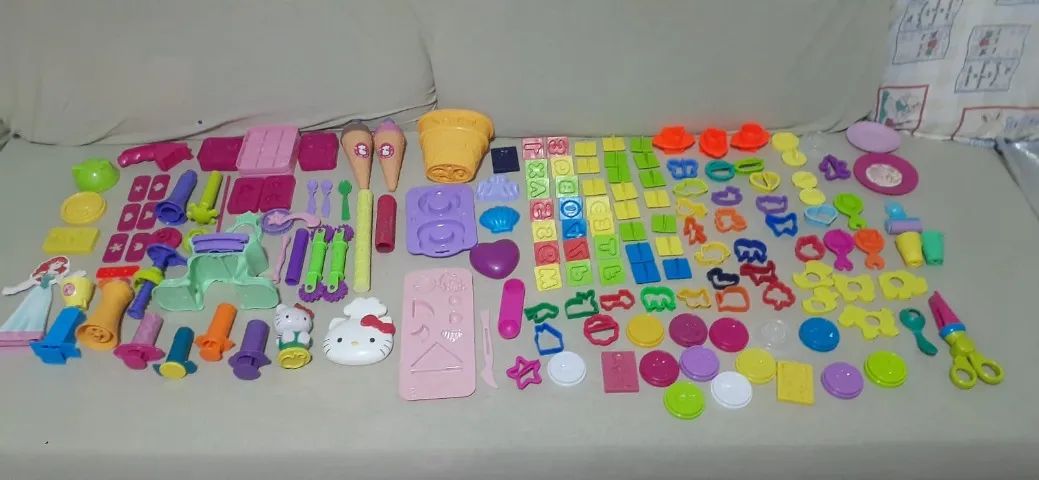 Conjunto de modelar Play Doh, Hello kit, Moldes de alfabeto - Foto 2