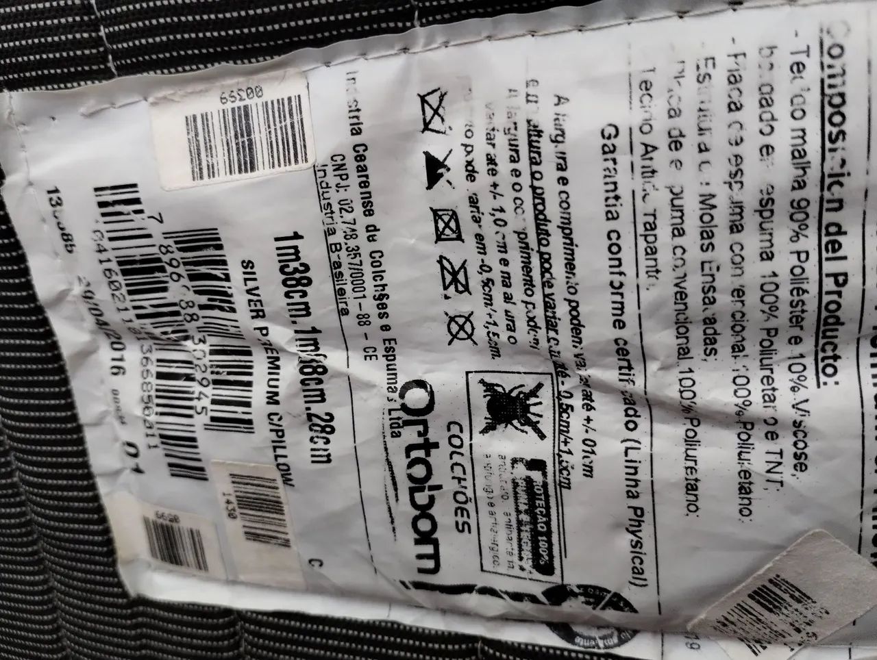 Colchão Casal Silver Premium Ortobom - R$ 300 - Foto 3