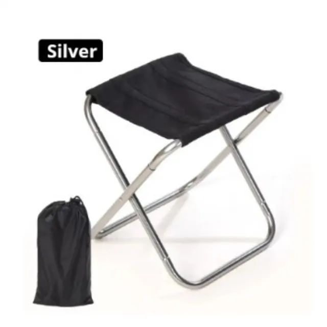 Banquinho Camping Alumínio 28cm Com Bolsa -