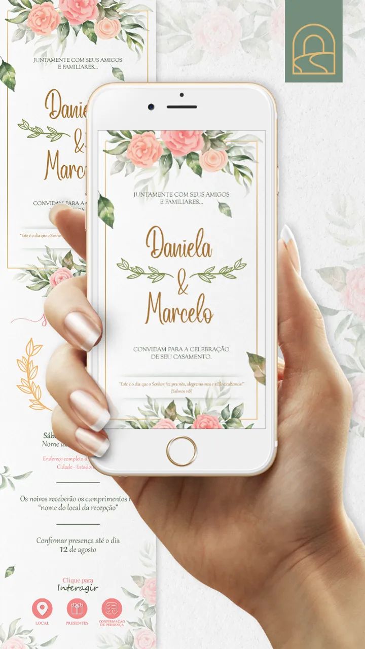 Convite de Casamento Digital e Interativo 