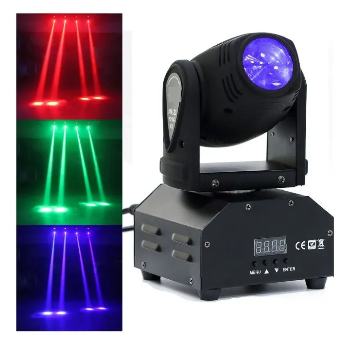 2 Projetores de Luz RGB com 3 Lentes - Iluminação para Festas