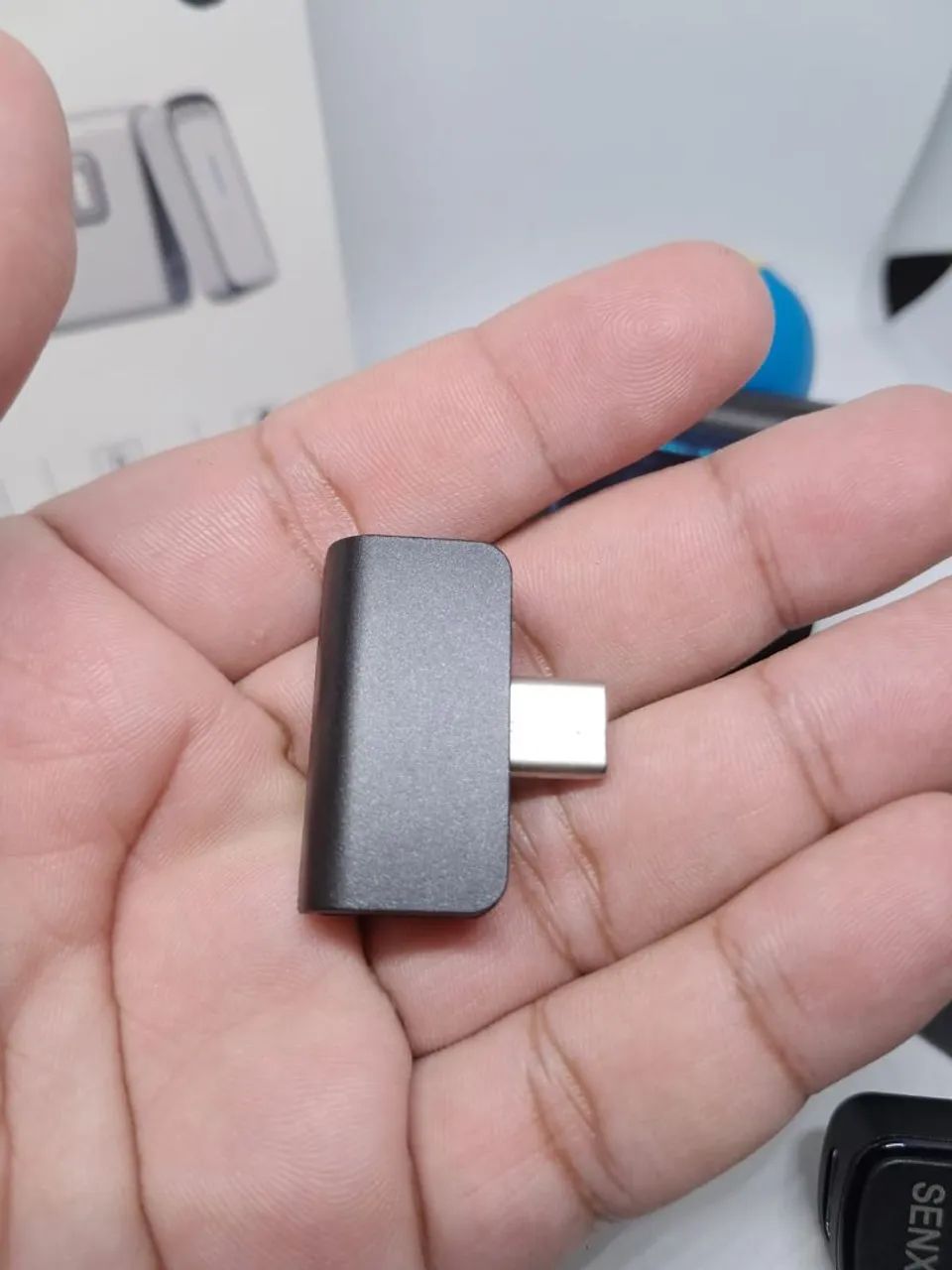 Promoção!!! Microfone Lapela Sem Fio Tipo C SX88 SENXIN - Foto 4