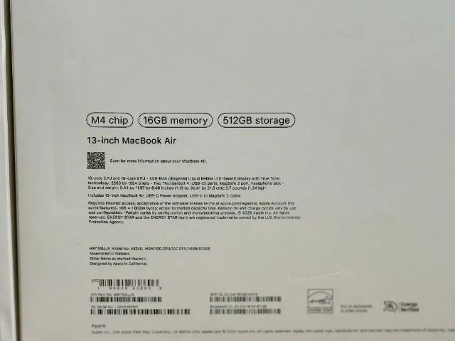 Macbook Air 13 Polegadas M4 16GB 512SSD - NOVO, Lacrado - Aceito Troca! - Foto 4