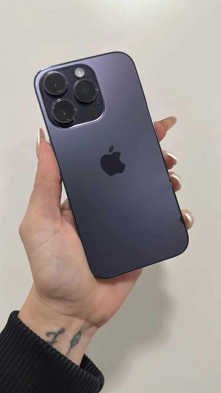 Novo iPhone 14 pro max 512gb roxo deep purple zero nunca usado