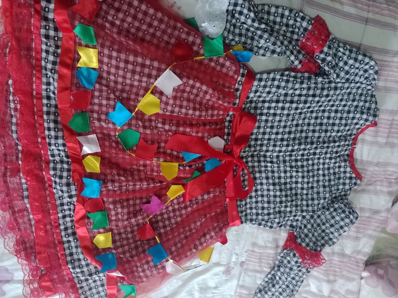 Vestido Festa Junina Infantil 12 anos - Foto 2