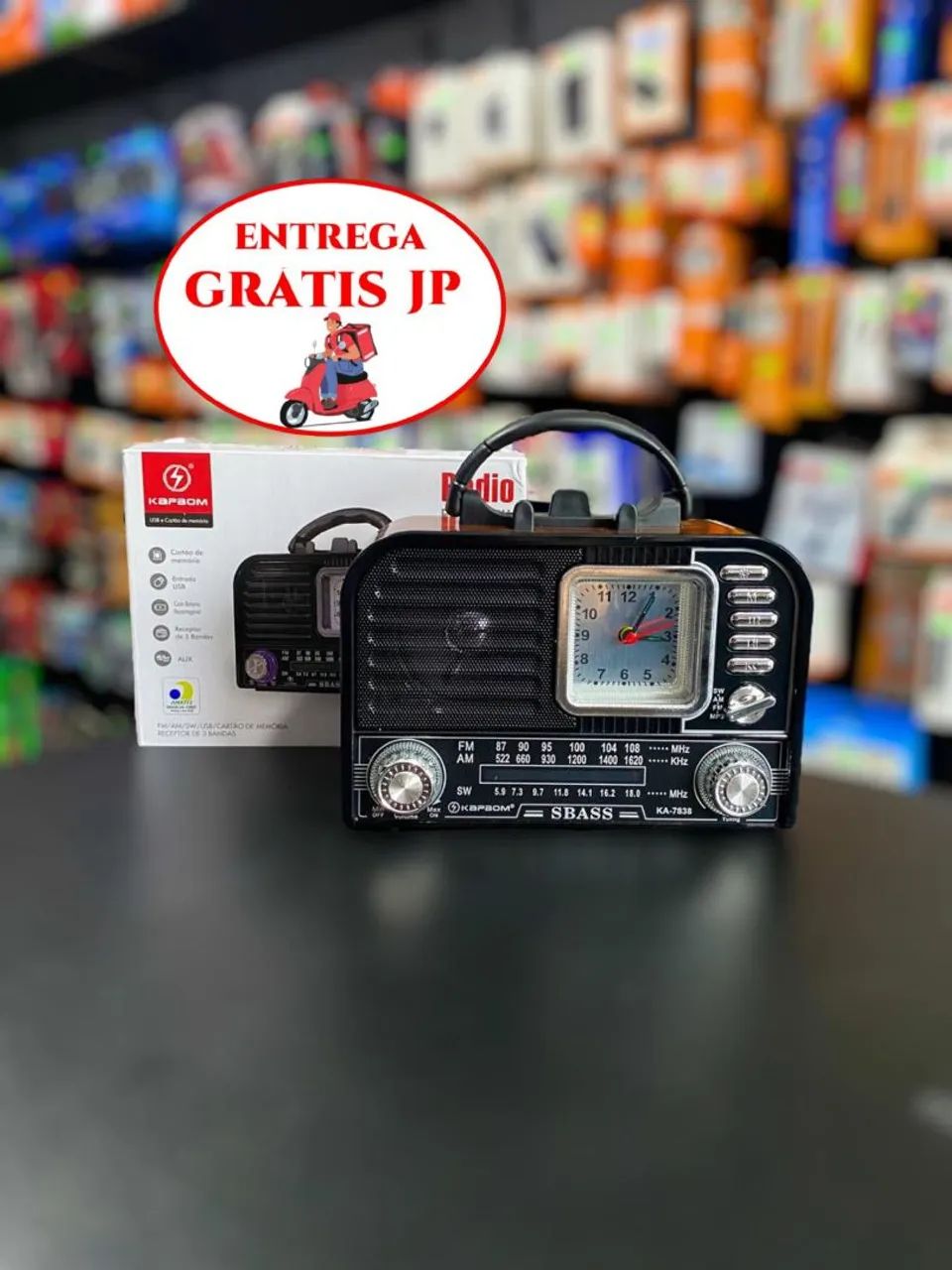 RÁDIO RETRÔ KAPBOM PREMIUM KA-7838