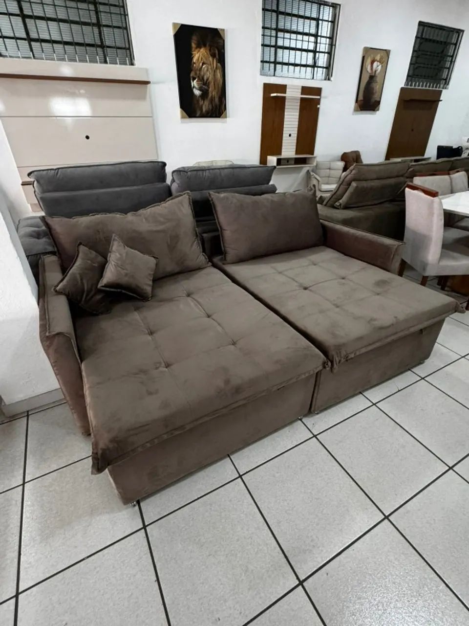 sofa caixa zero com espuma d33hr