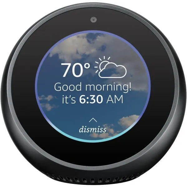 Amazon Echo Spot - Inteligência e Conectividade em Suas Mãos! Transforme Seu Lar