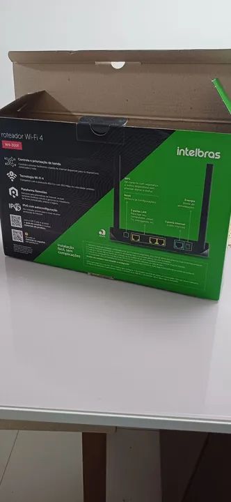 Roteador Intelbras Wi-Fi 4 W4-300F - Novo - Foto 3