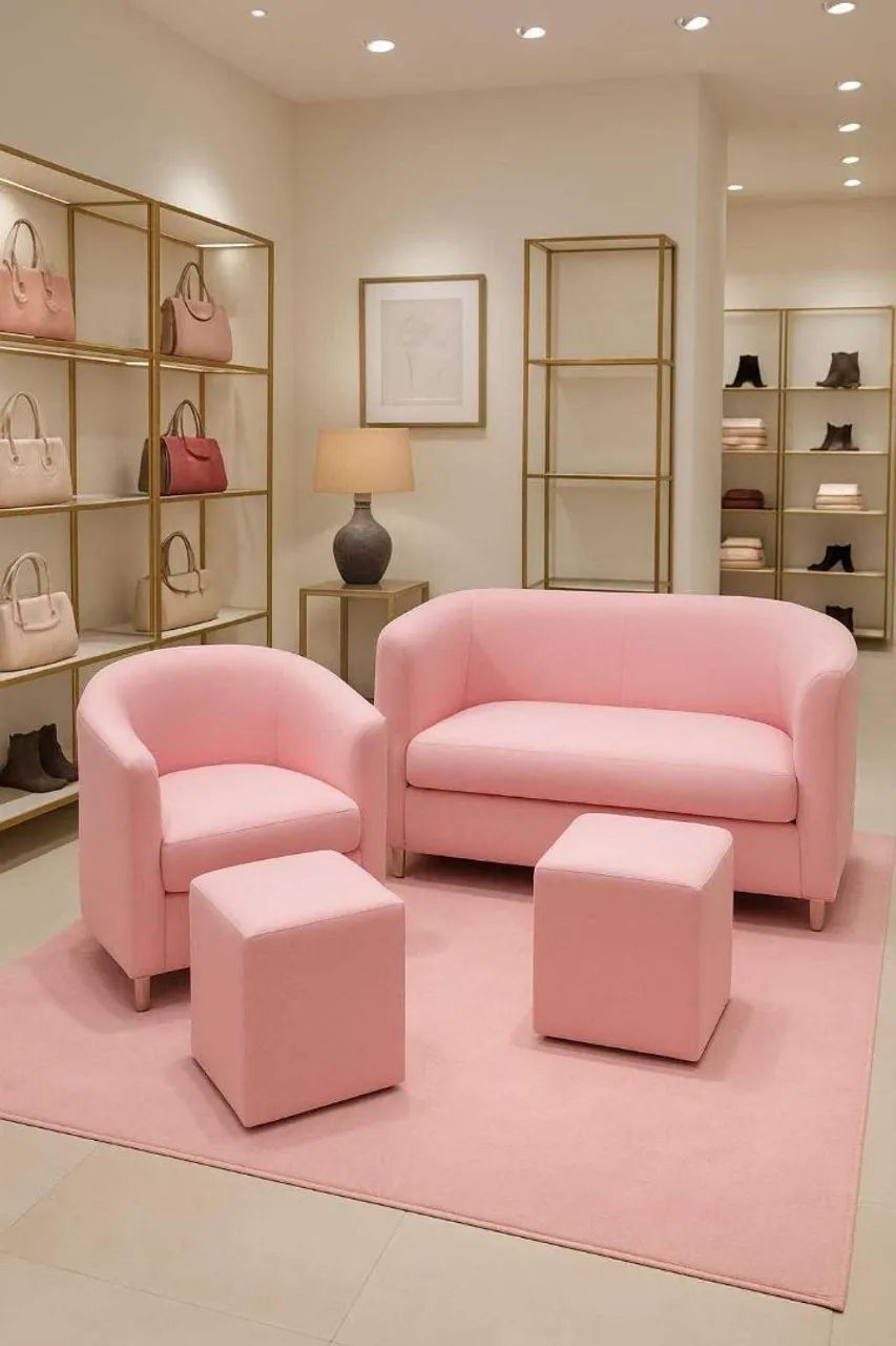 Kit de poltrona e puff