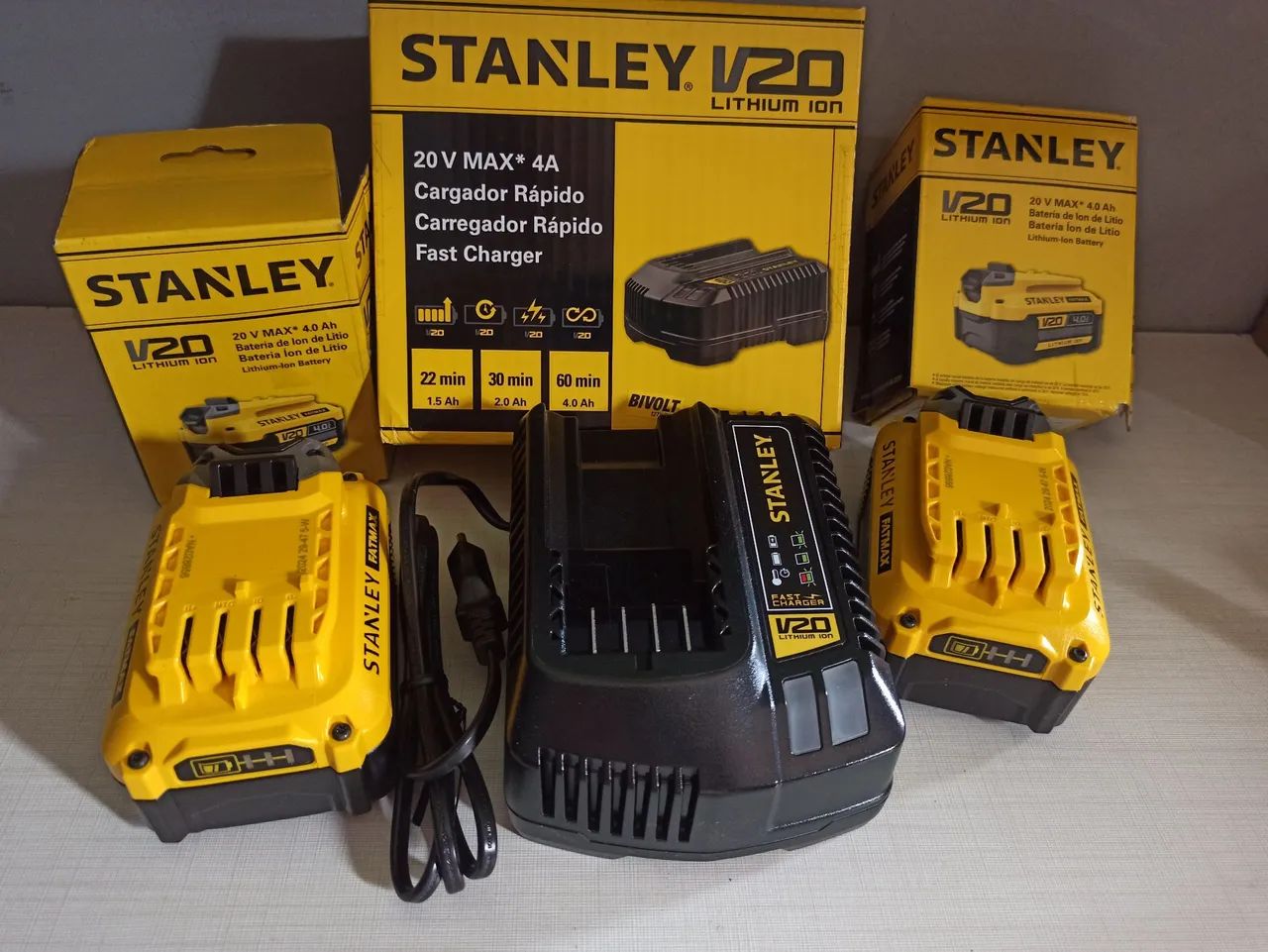 Carregador 20V 4 Ah Stanley - Foto 5