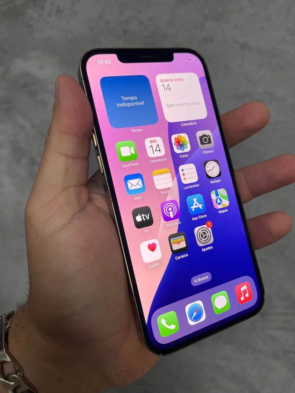 iPhone 12 Pro Max 5G 256gb Gold Impecável - Celulares e