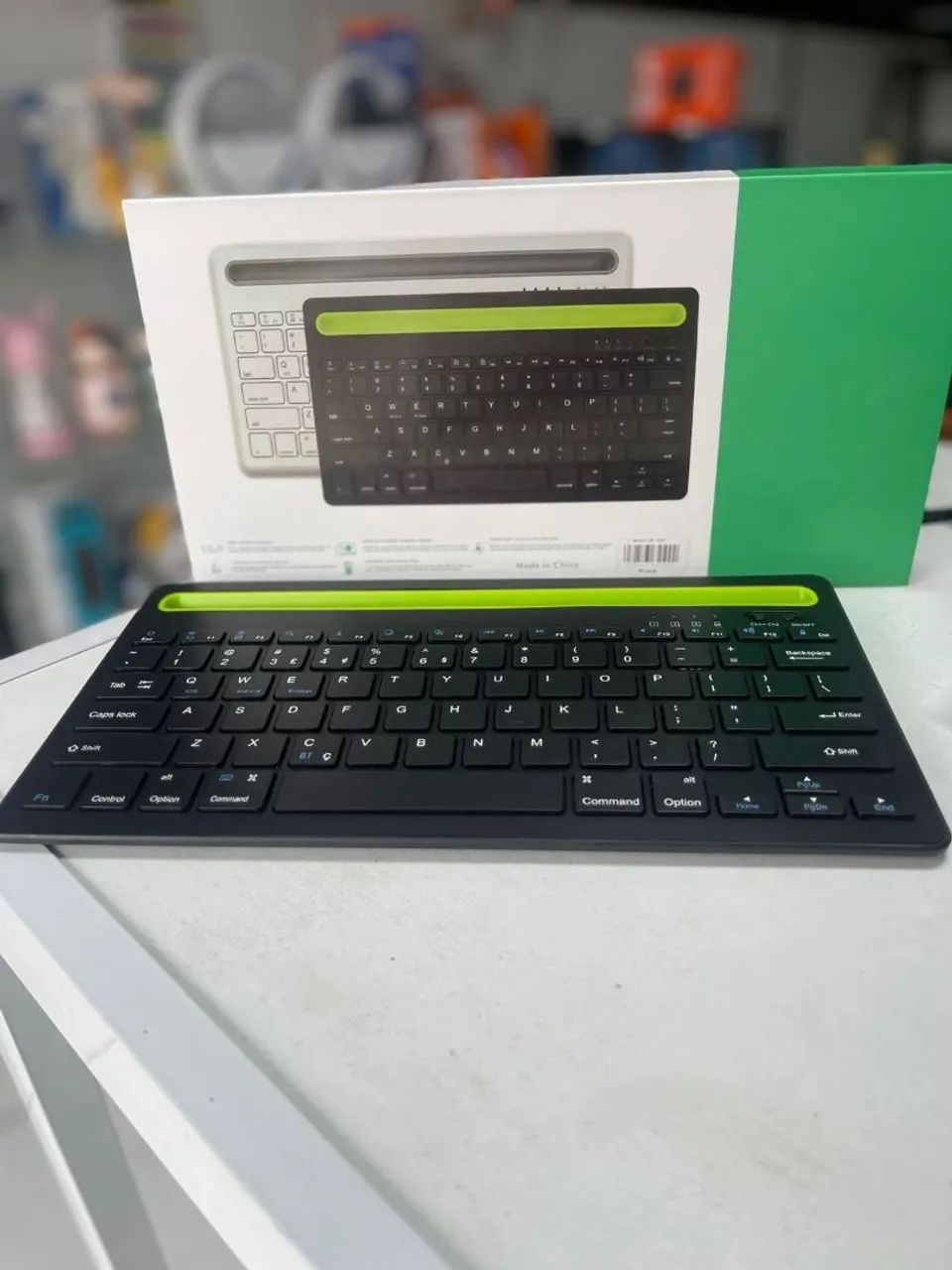 Teclado Bluetooth recarregável multifuncional Android Ios e windows