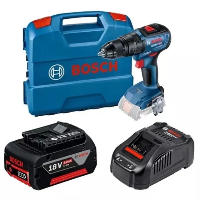 Parafusadeira Bosch Gsb 18v50 Brushless Com Bateria 18v 5Ah