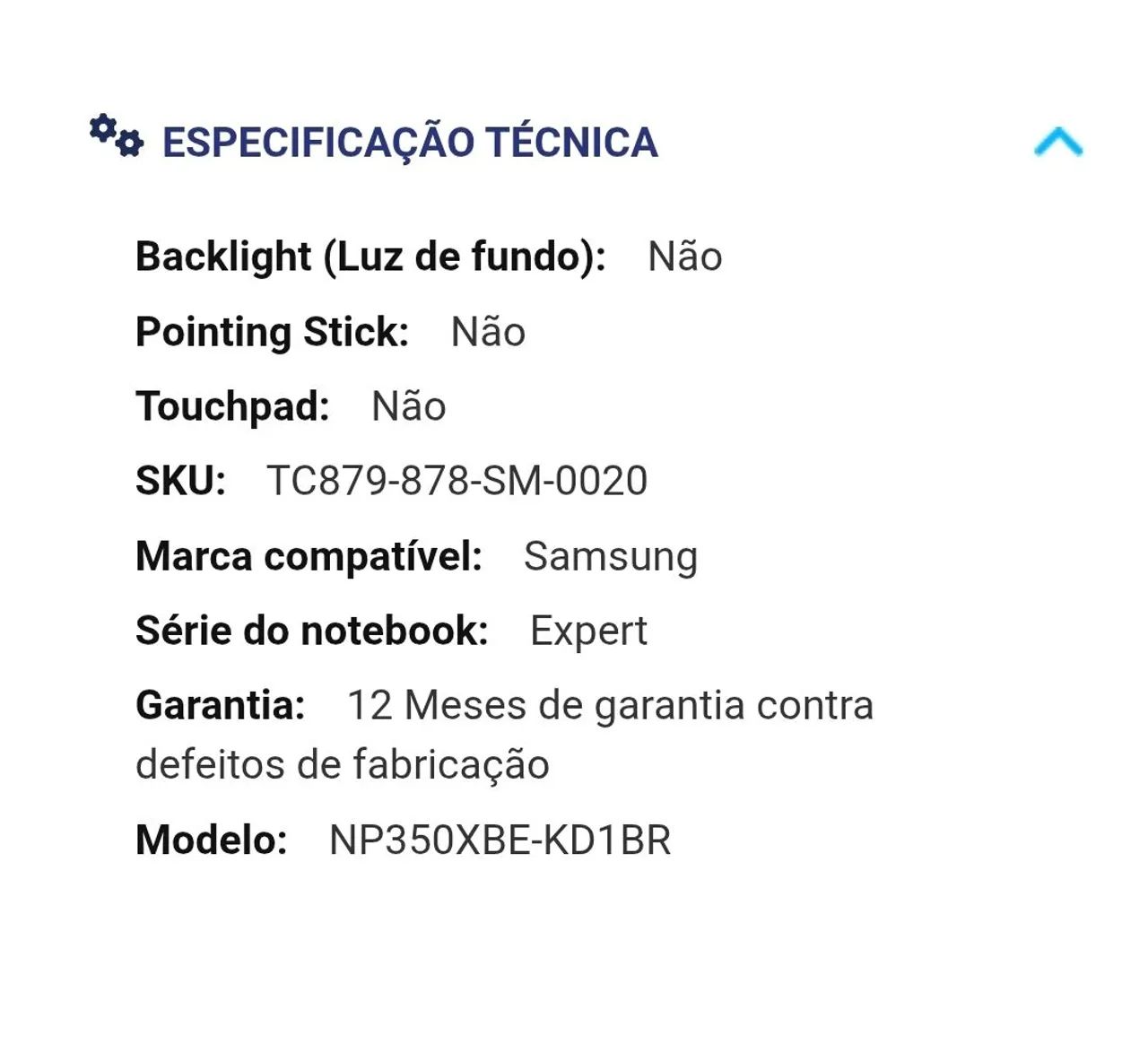 Teclado para Notebook Samsung NP350XBE-KD1BR - Foto 2