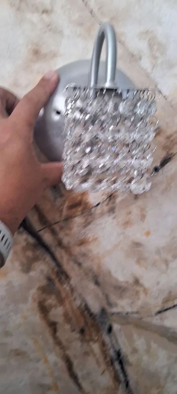 Luminária de Parede com Cristais - Foto 3