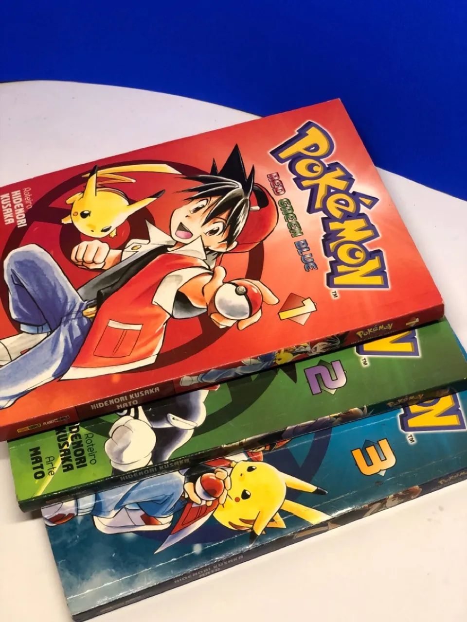 Mangás Pokémon - Edições Red Green Blue, 1, 2 e 3