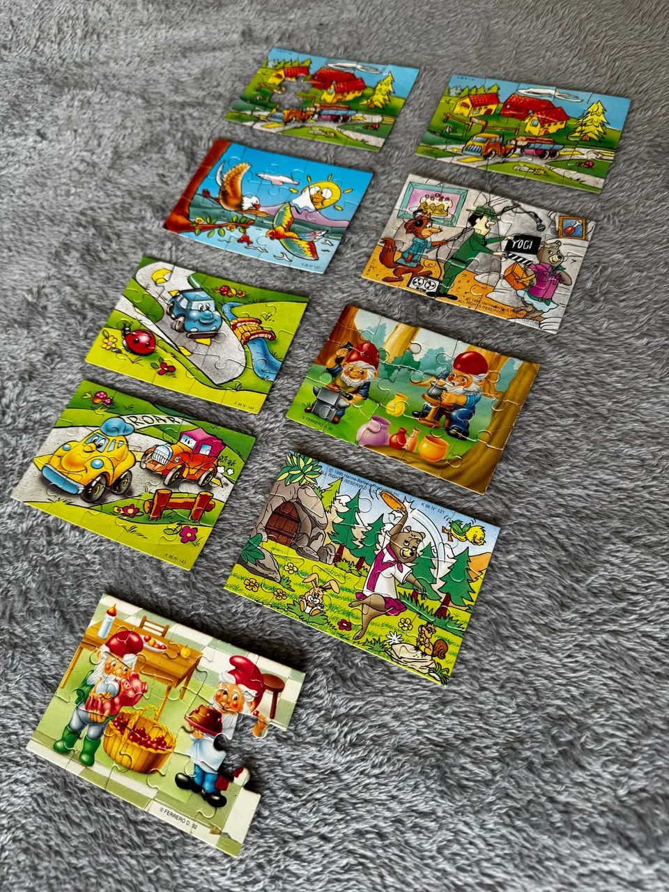 9 QUEBRA CABEÇA DO KINDER OVO BARATO