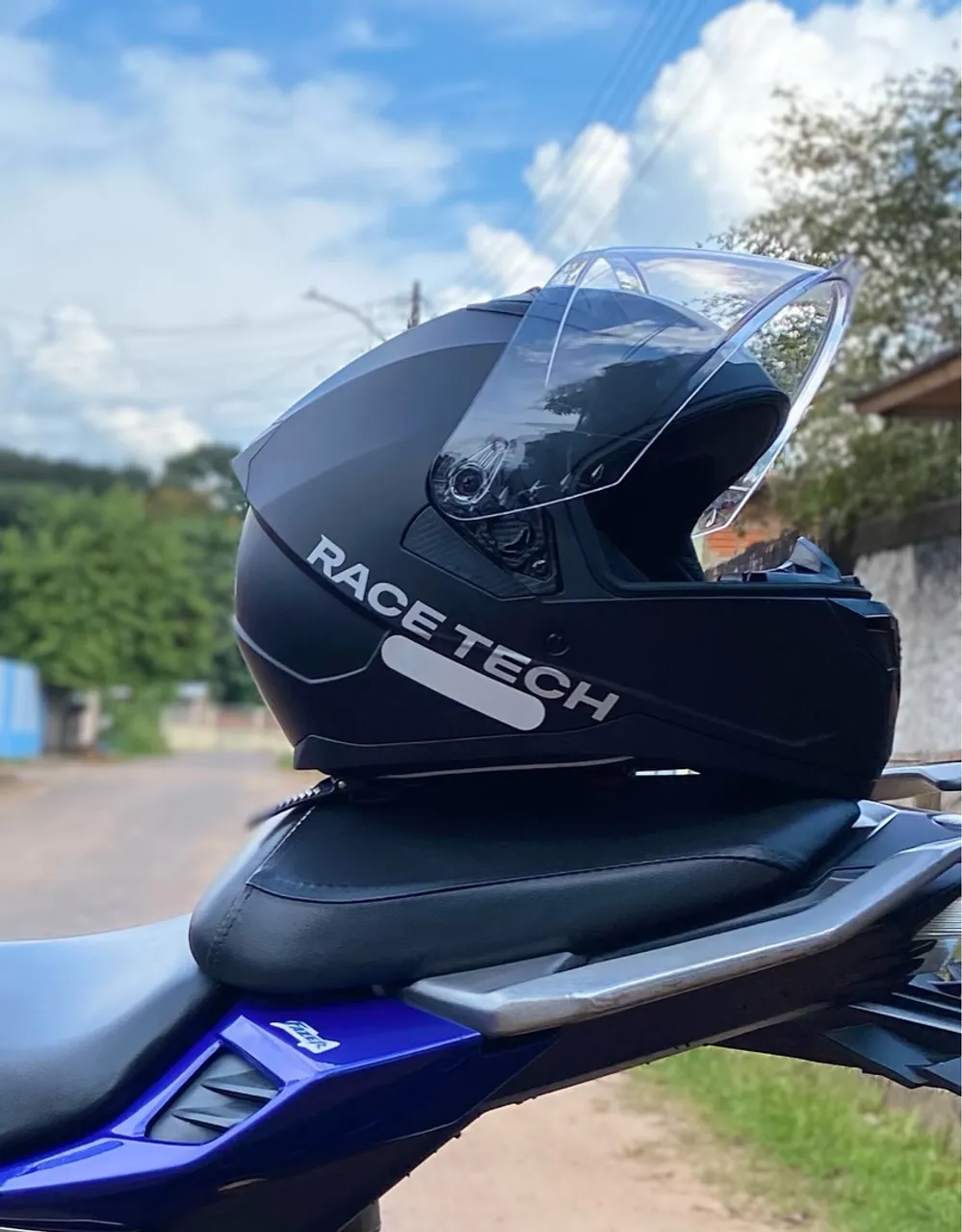 Capacete Race Tech preto fosco tam 60