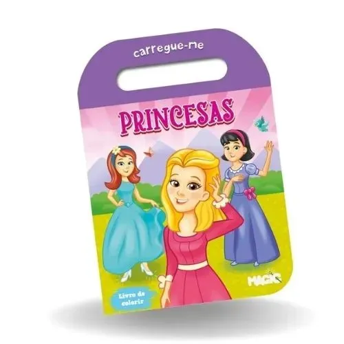 [Novo] Oportunidade! Livro de Colorir Carregue-me Princesas. Últimas Unidades!
