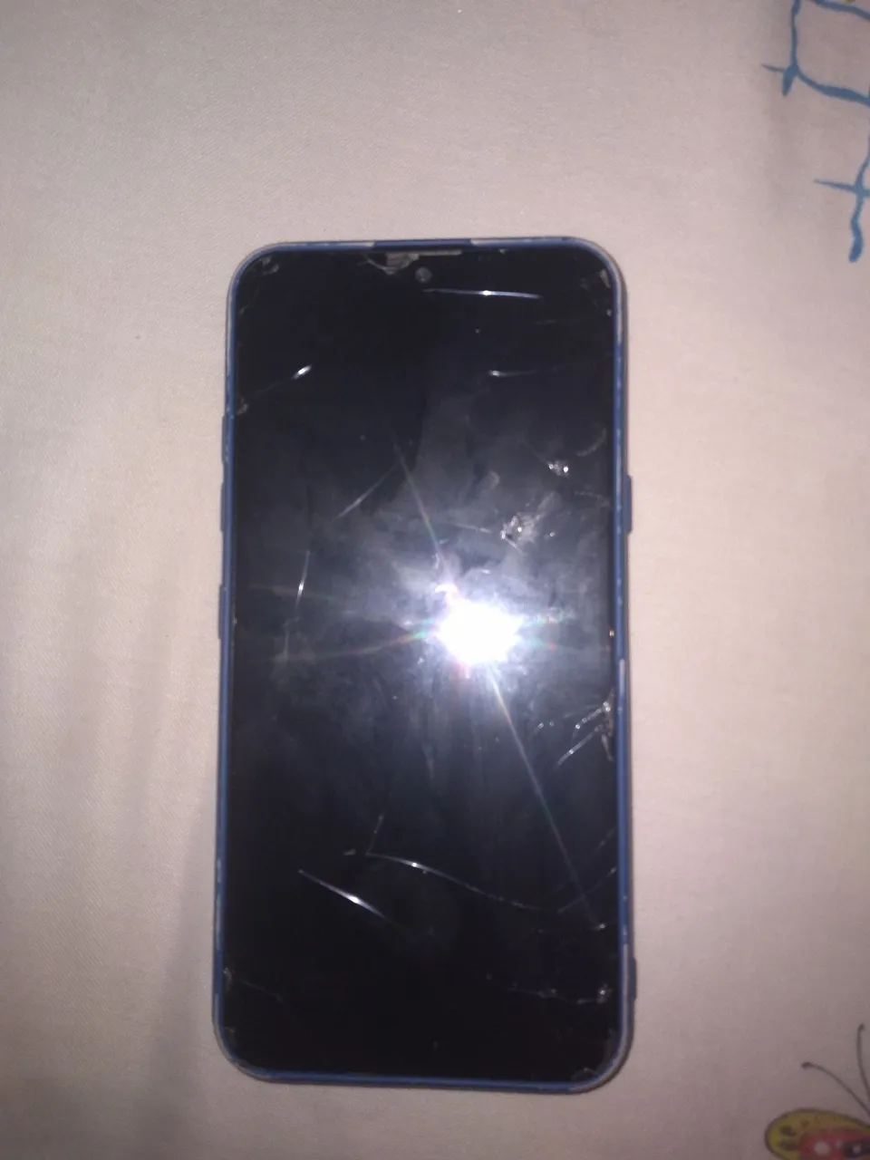 O Telefone está com a tela queimada