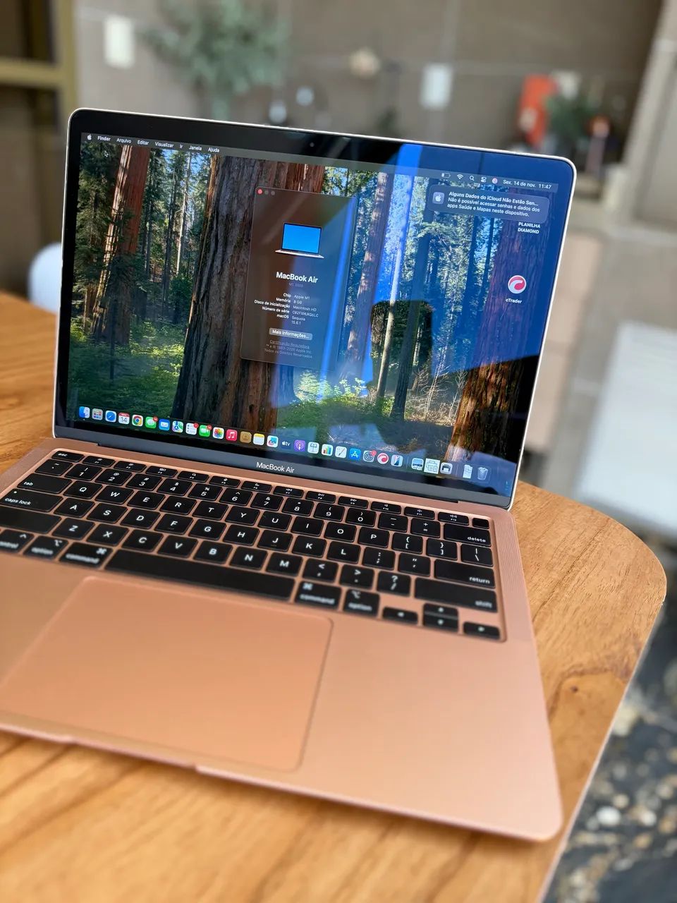 Apple MacBook Air 13インチ 256GB　GLD Apple notebook MacBook Air (de 13 polegadas, Processador M1 da