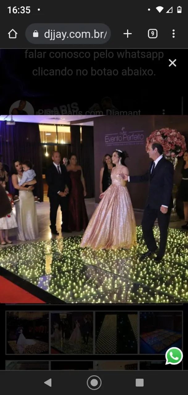 DJ Piso de Led Paris, Som Luz e Fumaça  - Foto 3