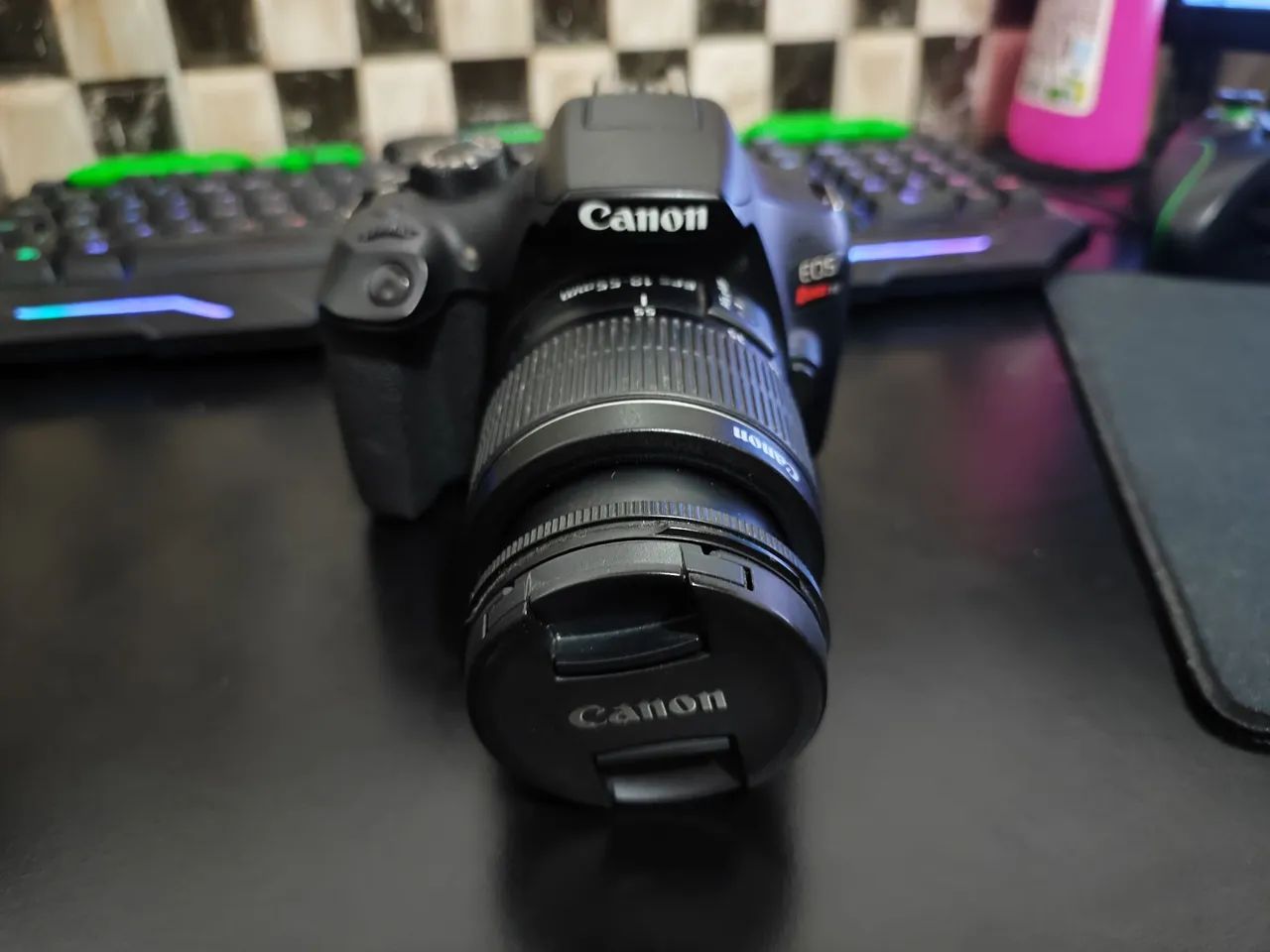 Câmera Canon EOS Rebel T6 + 18-55mm Usado - Foto 2