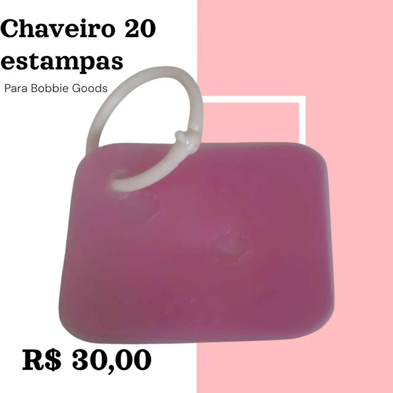 Chaveiro de estampas para Bobbie Goods