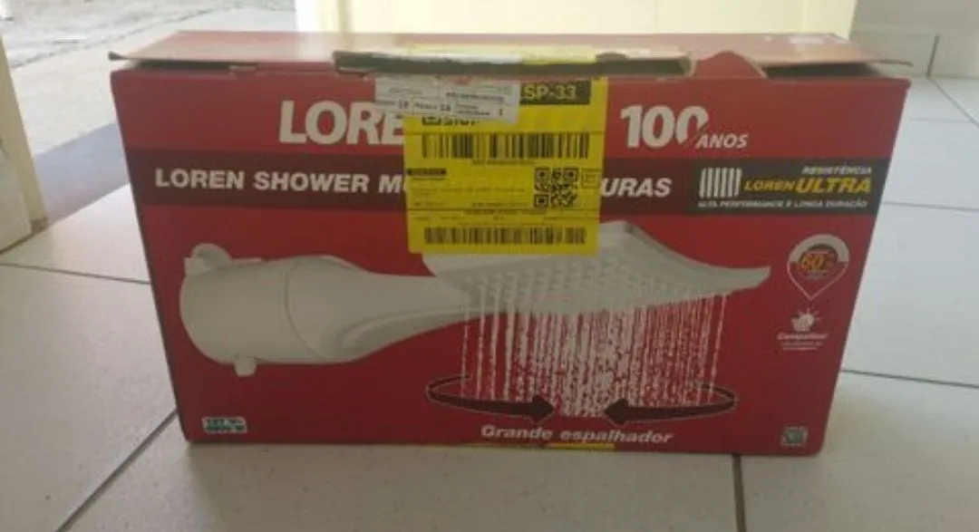 Chuveiro Loren Shower 100 Anos 127v