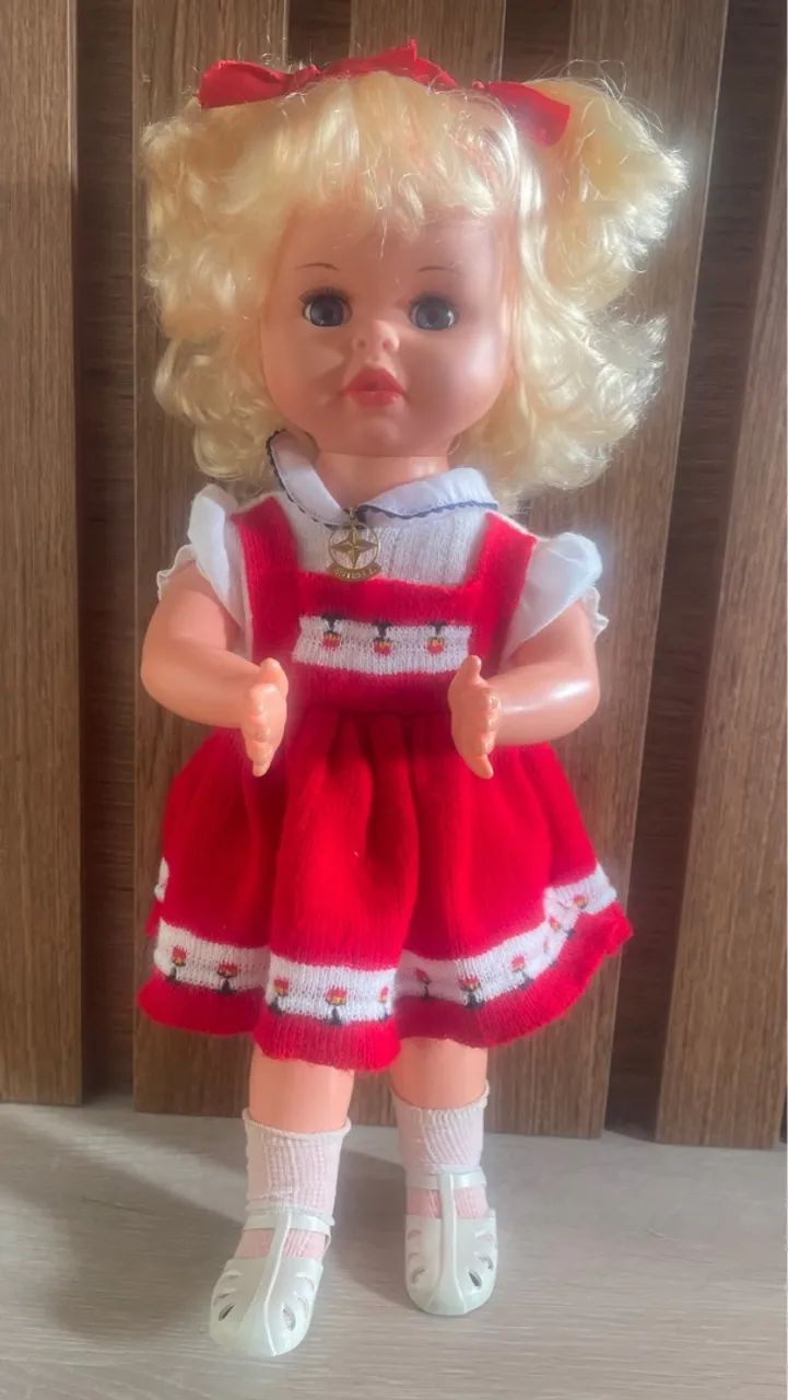 Boneca rara anos 80, bate palminha, estrela - Foto 3