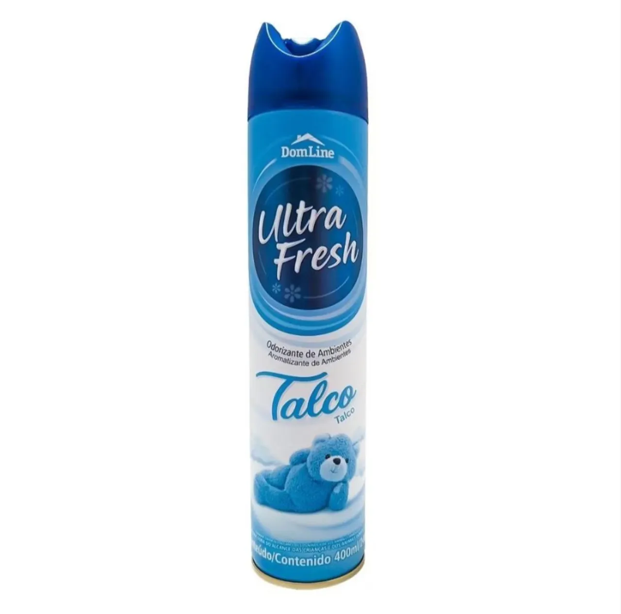 Kit 12 Odorizador de ambiente DomLine Ultra Fresh Talco 400ml