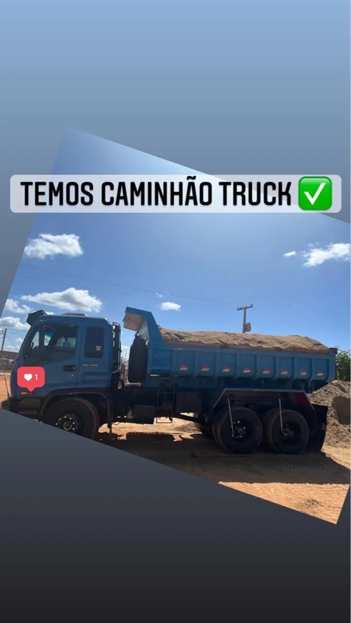 Caminhão Truck para Areia e Pedras
