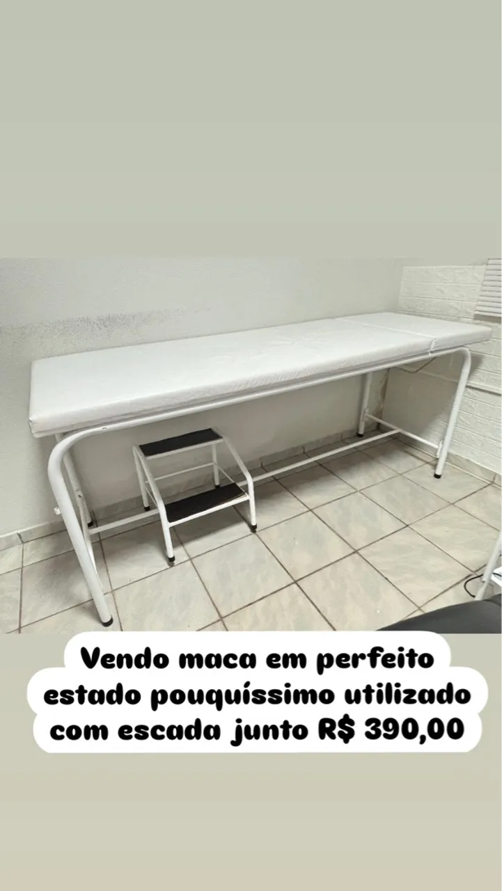 Maca para estética em perfeito estado com escada - R$390,00