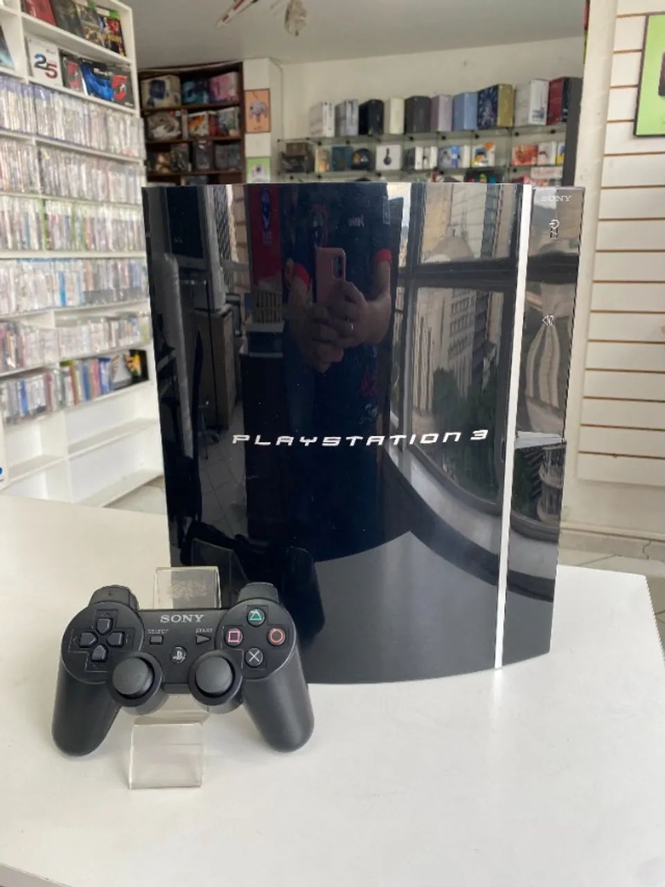 CONSOLE PLAYSTATION 3 FAT PRETO BLACK PIANO 80GB SEMINOVO NA CAIXA (JPN) - PS3 - Foto 3