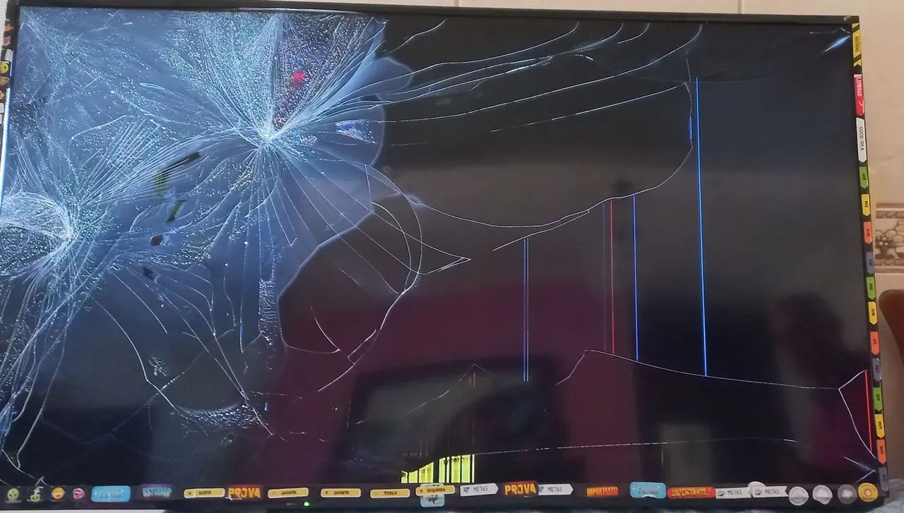 TV LCD 40 polegadas com tela quebrada - preço negociável - Foto 2