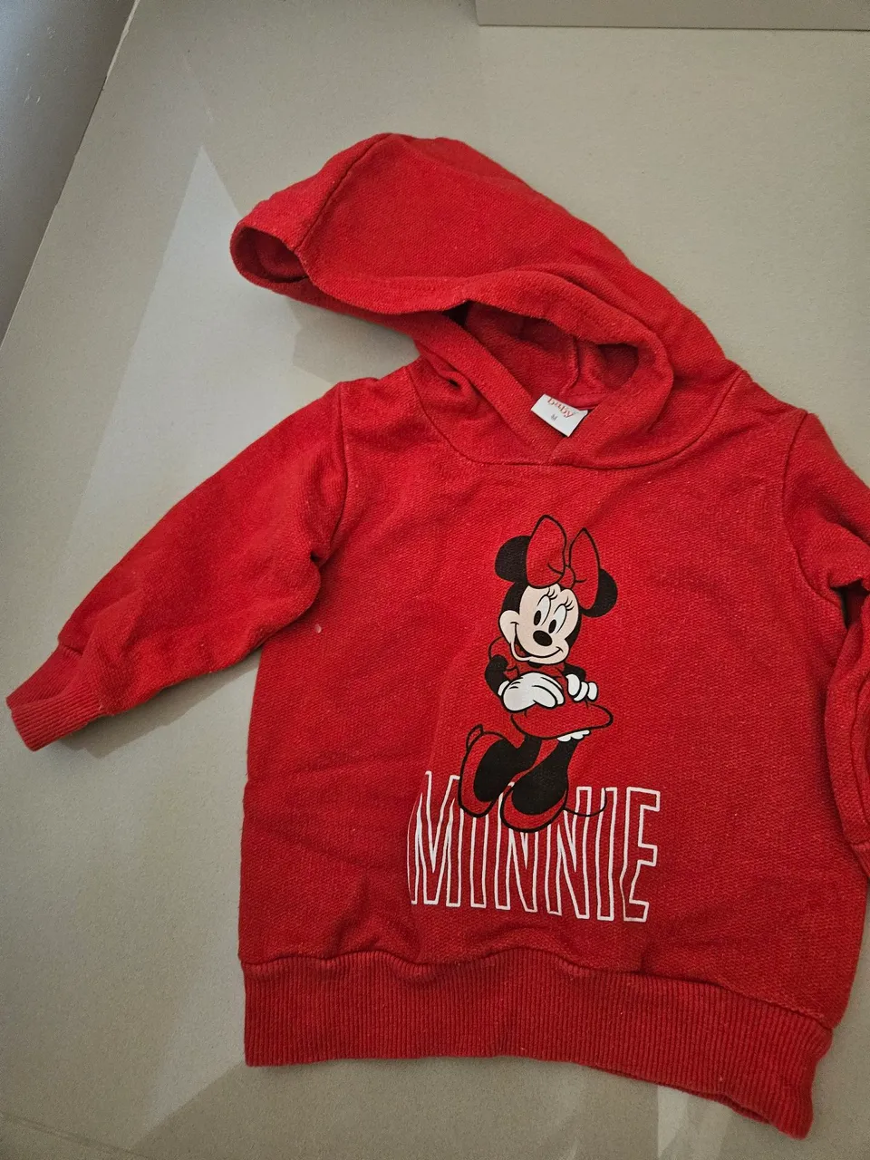 Blusa de Moletom Infantil Minnie Vermelha