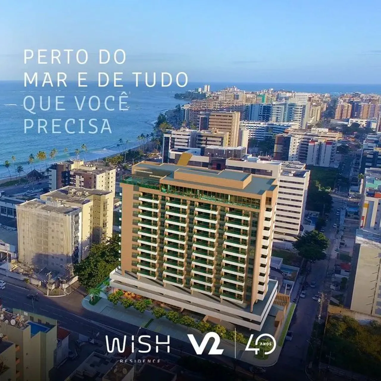 WISH RESIDENCE studio à venda a 1 quadra da orla da Jatiuca Macéio-AL