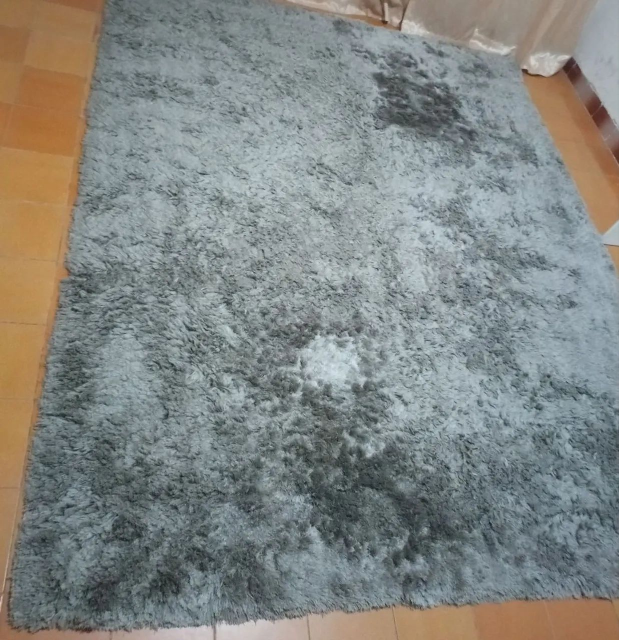 Tapete Peludo Cinza Grande  - Foto 4