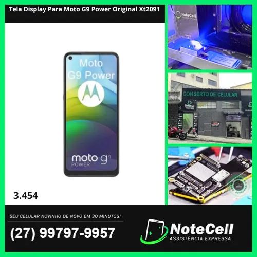 Tela Display Para Moto G9 Power Original Xt2091- Instalação Expressa Em 30 Minutos!